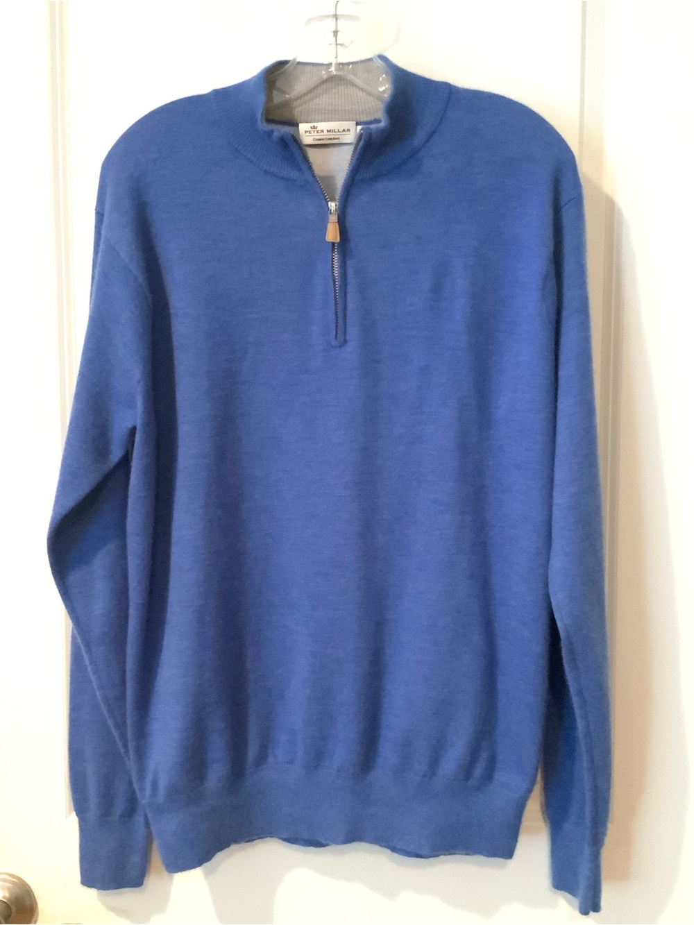 Peter Millar Crown Comfort Cashmere Men's Large Quarter-Zip Knit Sweater New